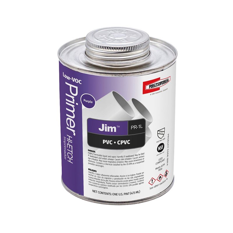 Rectorseal 55914 Hi-Etch Primer, Liquid, Purple, 1 pt