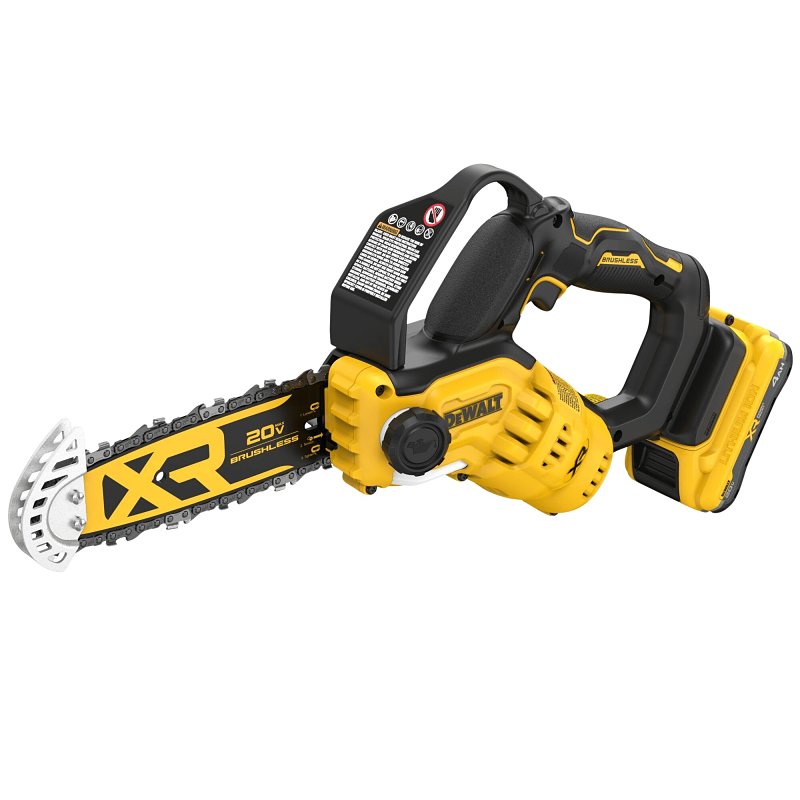 DEWALT MAX DCCS623QQ1 Cordless Pruning Chainsaw Kit, Battery Included, 4 Ah, 20 V, Lithium-Ion, 6 in Cutting Capacity