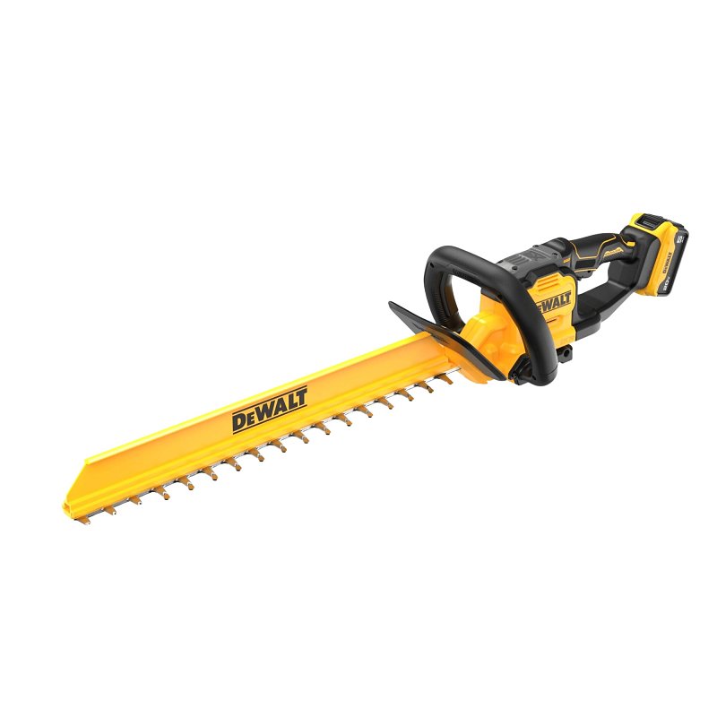 DEWALT MAX XR DCHT826P1 Hedge Trimmer Kit, Battery Included, 5 Ah, 20 V, 1 in Cutting Capacity, 24 in L Blade