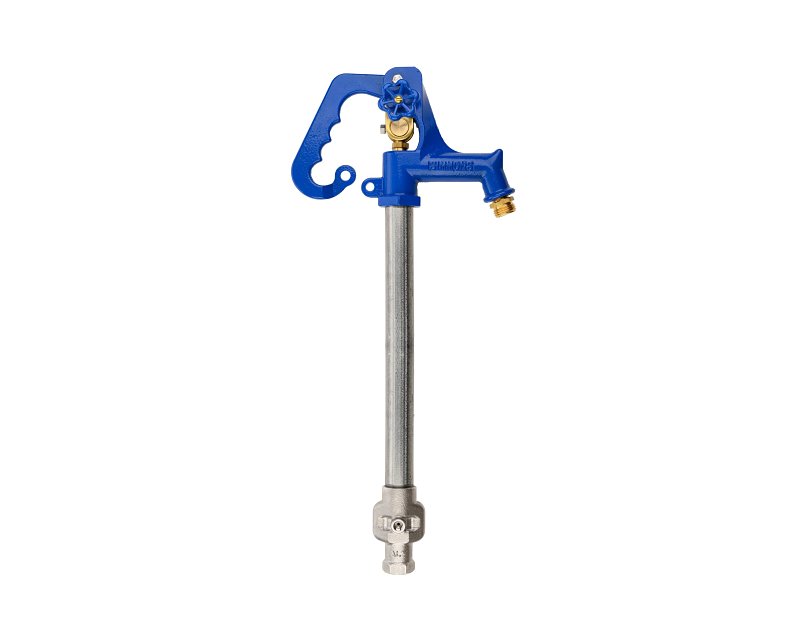 Simmons 800LF Series 808LF Yard Hydrant, 126 in OAL, 3/4 in Inlet, 3/4 in Outlet, 120 psi Pressure