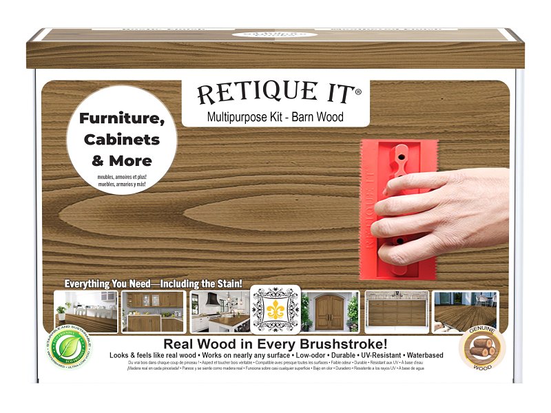 Retique It RQ-WNK16-BARN-1B Multi-Purpose Wood'n Kit, Matte, Barn Wood