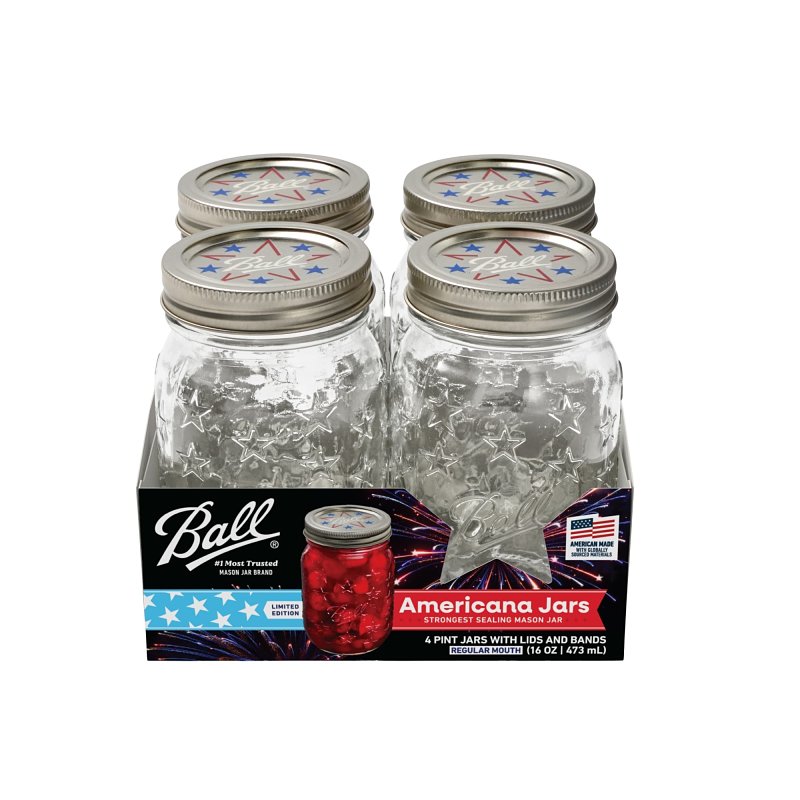 PINT MASON JAR REG MOUTH 16OZ