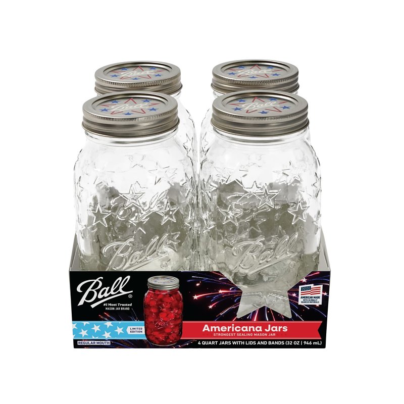 PINT MASON JAR REG MOUTH 32OZ
