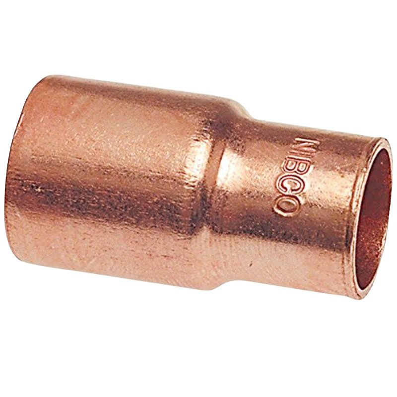 Nibco C6002 Series W00917D Reducing Pipe Coupling, 1-1/2 x 3/4 in, FTG x Sweat, Copper, 577 psi Pressure