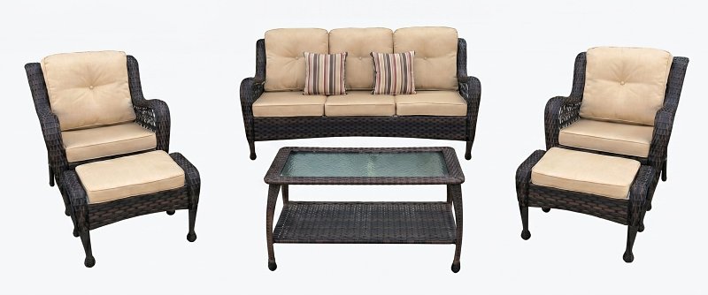 Prestige Patio WS-1901TM Patio Conversation Set, 6 -Piece