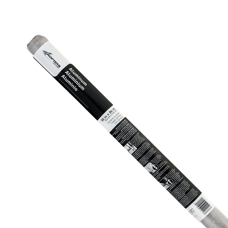 Adfors 10116 Screen Wire, 7 ft L, 30 in W, Aluminum, Bright