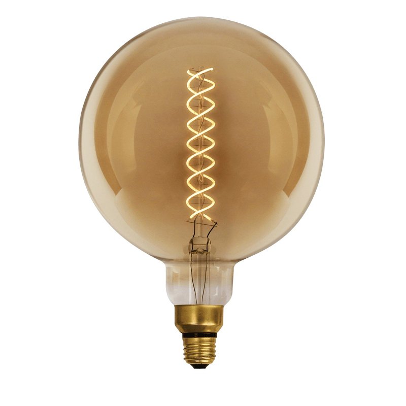 Feit Electric G63/S/820/LED LED Light Bulb, Globe, Spiral Filament, G63 Lamp, 60 W Equivalent, E26 Lamp Base, Dimmable