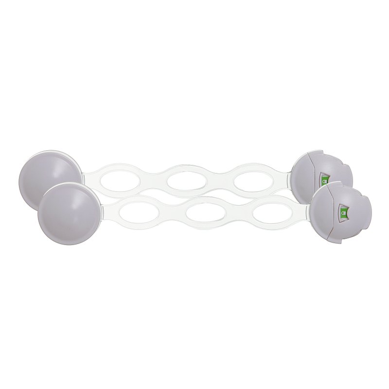 Dreambaby Ezy-Check Series L800A Safety Latch, 8 in L, 1-1/2 in W, Plastic, White