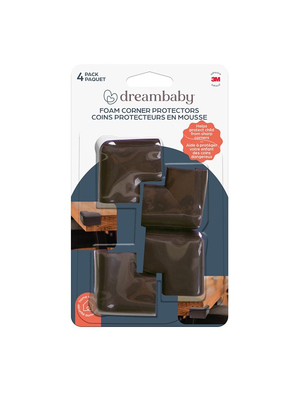 Dreambaby L1301 Corner Protector, Foam, Brown