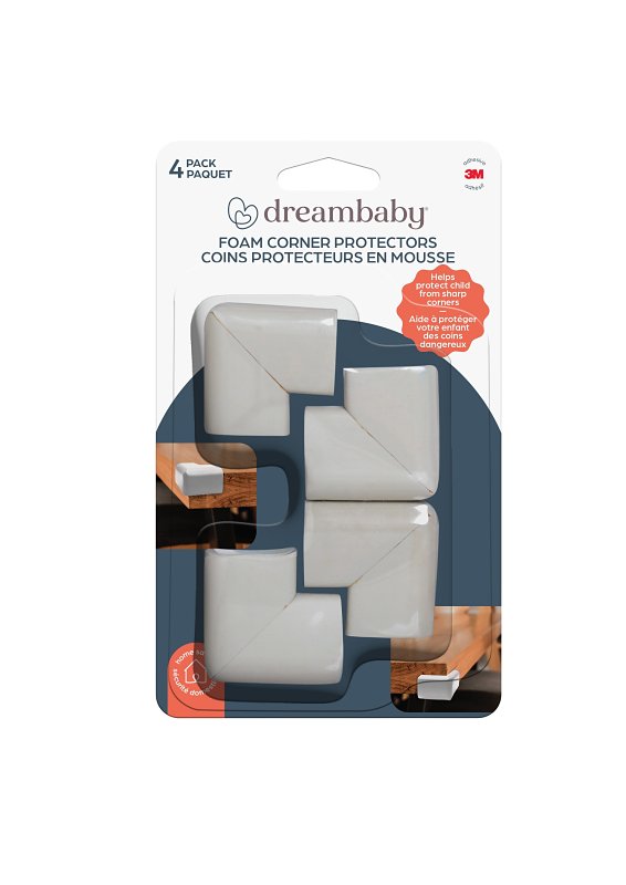 Dreambaby L1302 Corner Cushion, Foam, Gray