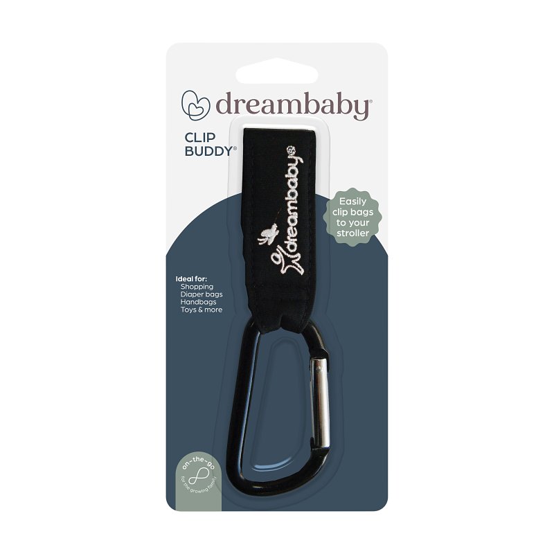 Dreambaby L271 Stroller Clip, Strollerbuddy Clip Buddy, For: Strollers, Shopping Carts, Wheelchairs, Walkers or More
