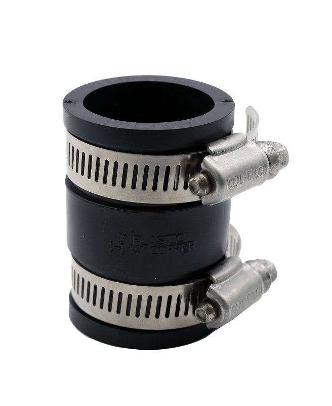 Fernco P1056-100 Flexible Coupling, 1 in, PVC, SCH 40 Schedule, 4.3 psi Pressure