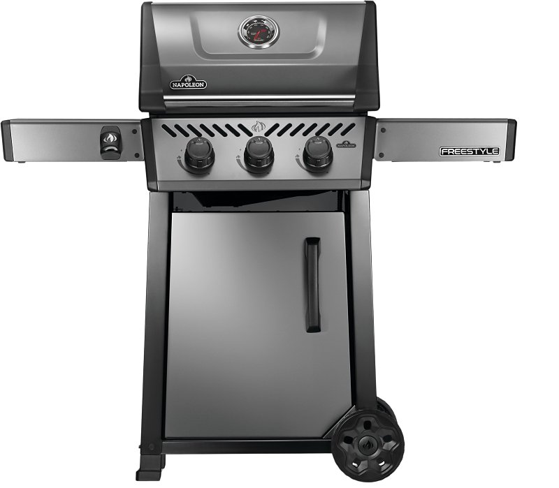 Napoleon FREESTYLE 365 Series F365DPGT Gas Grill, 33,000 Btu, Liquid Propane, 3-Burner, Side Shelf Included: Yes