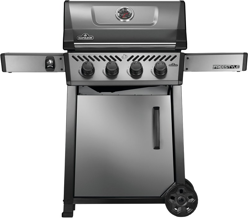 Napoleon Freestyle 425 Series F425DPGT Gas Grill, 38,000 Btu, Propane, 4-Burner, 425 sq-in Primary Cooking Surface