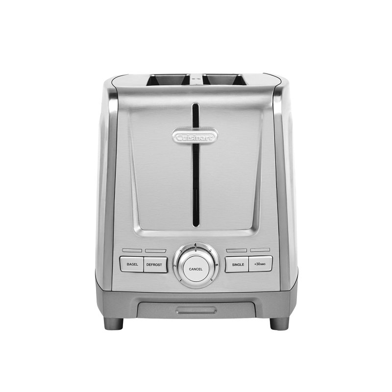 Cuisinart CPT Series CPT-1600 XL Slot Toaster, 1000 W, 2 -Slice, Pushâ€‘Button, Lever Control, Stainless Steel