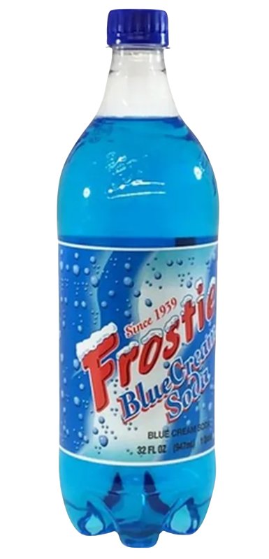 Frostie 83242 Soda, Blue Cream, 32 oz Bottle