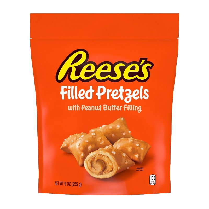 Reese's 848028 Filled Pretzel, Peanut Butter, 9 oz Bag