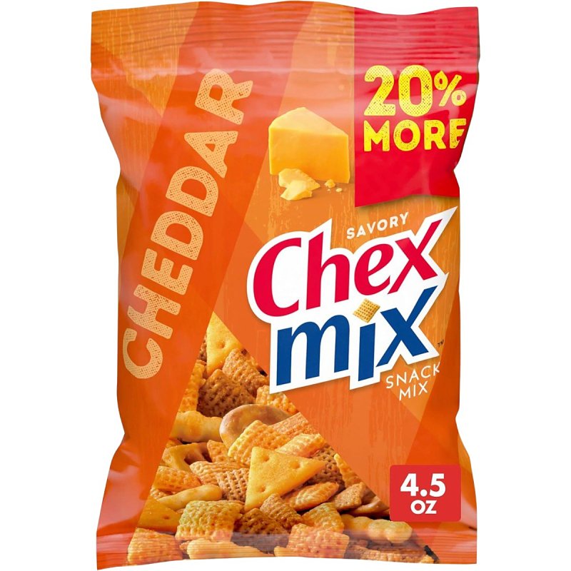 Chex Mix 786305 Savory Snack Mix, Cheddar, 4.5 oz