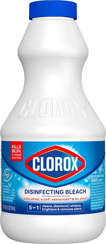 Clorox 32251 Regular Bleach, 24 oz, Liquid, Bleach