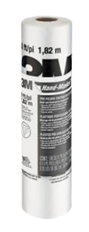 3M CP6 Masking Film, 90 ft L, 6 ft W, 0.35 mil Thick, Clear