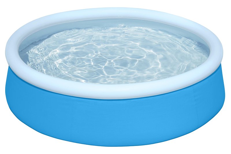 Bestway 57241E Inflatable Kiddie Pool Set, Round, 5 ft Dia x 15 in H