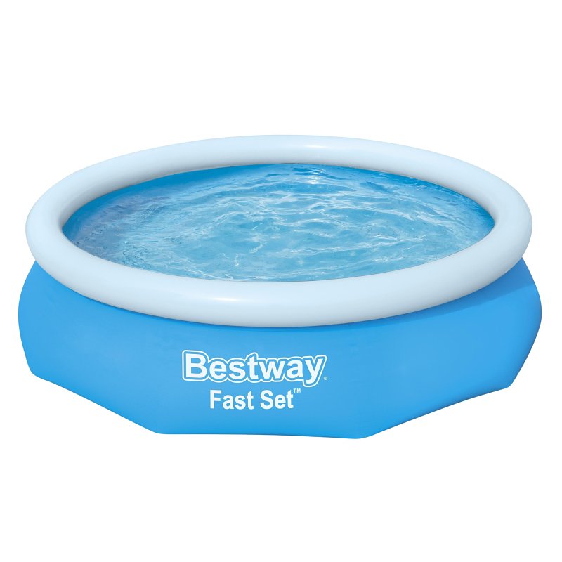 Bestway Fast Set 57269E Inflatable Above Ground Pool Set With Filter, 10 ft x 30 in, 961 gal Capacity