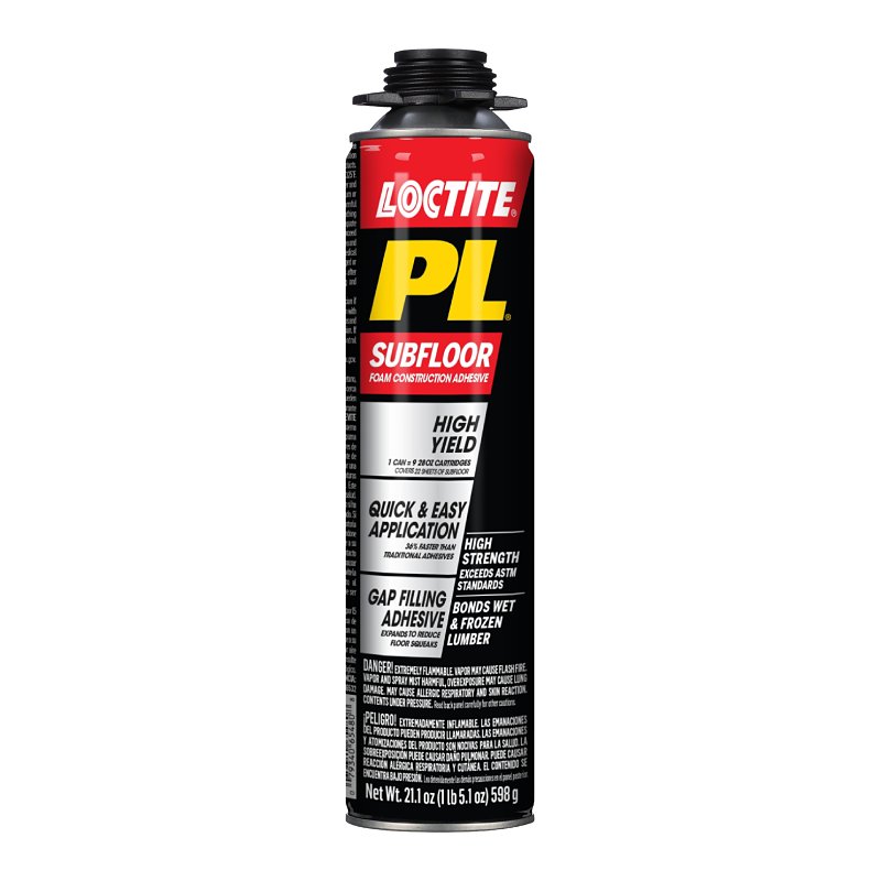 Loctite PL 2973394 Subfloor Foam Construction Adhesive, Dark Gray, 21.1 oz Can