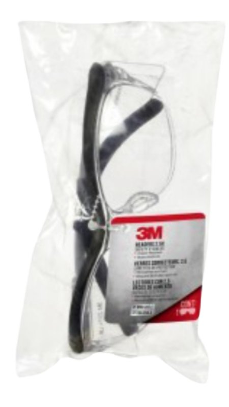 3M 91193-00002T Readers Safety Eyewear, Clear Lens, Black Frame, Anti-Fog Lens