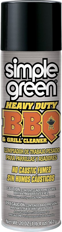 Simple Green 0310001260014 BBQ and Grill Cleaner, Foam, White, 20 oz Aerosol Can