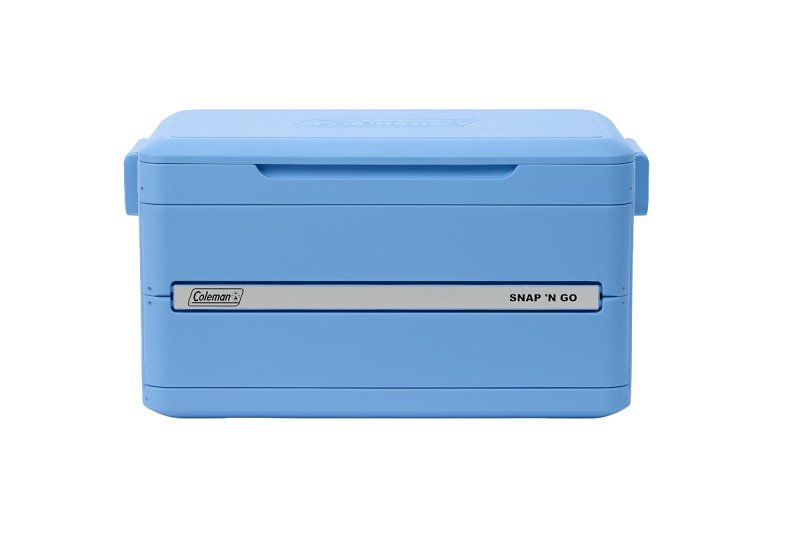Coleman Snap 'N Go Series 2226072 Collapsible Hard Cooler, 35 qt Cooler, Polypropylene, Blue Sky, 48 hr Ice Retention