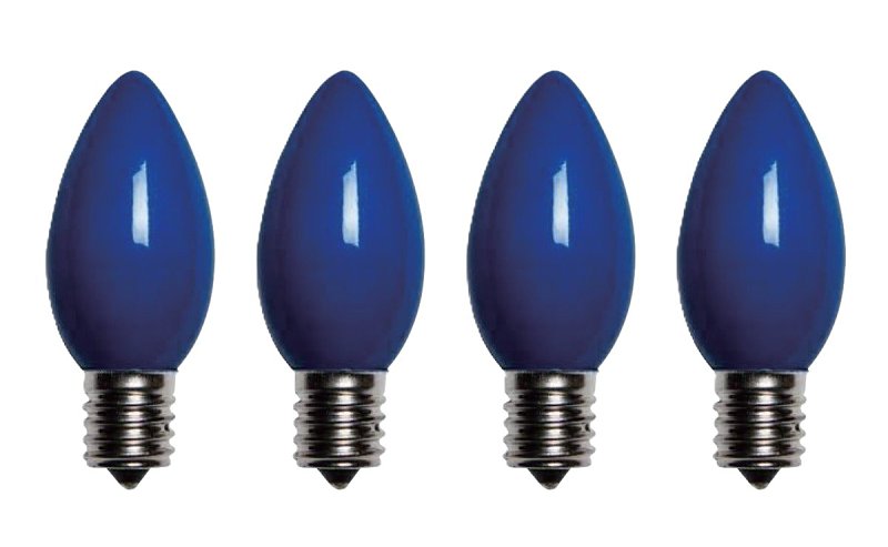 Santas Forest 27984 Filament Bulb, C9 Lamp Base, Blue