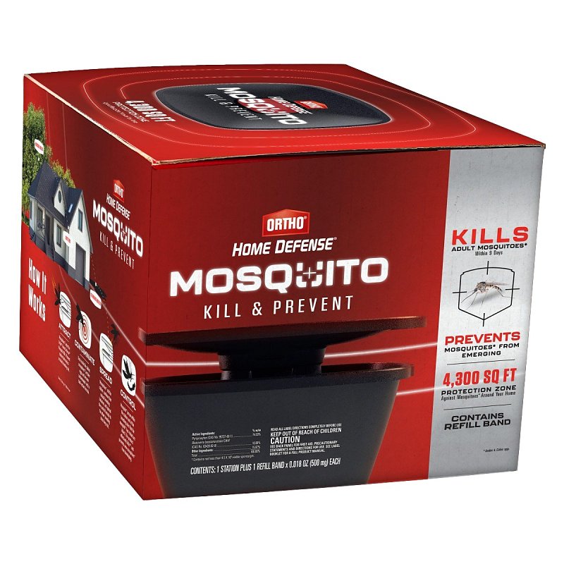 Ortho Home Defense 4615715 Mosquito Kill and Prevent Starter Kit, 2 months Refill, 4300 sq-ft Coverage Area
