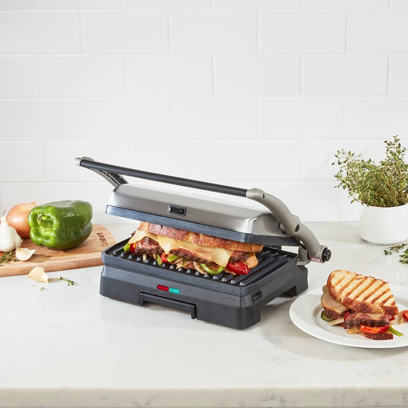 Cuisinart Griddler GR-11NAS Grill and Panini Press, 120 V, Stainless Steel
