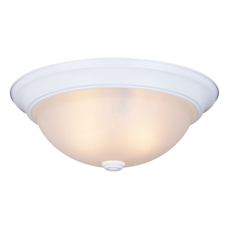 Boston Harbor 41800-WH Flush Mount Ceiling Fixture, 120 V, 60 W, A19 or CFL Lamp, White Fixture