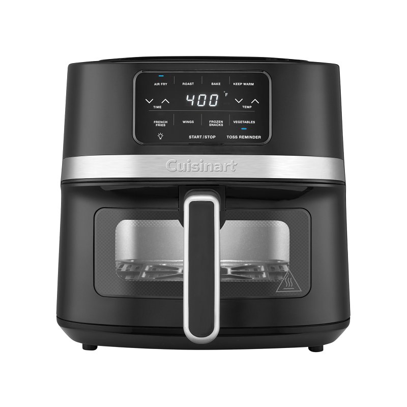 Cuisinart AIR-160NAS Air Fryer, 4.5 qt, 1600 W, 1-Basket, Timer, Touch Control, Black Stainless