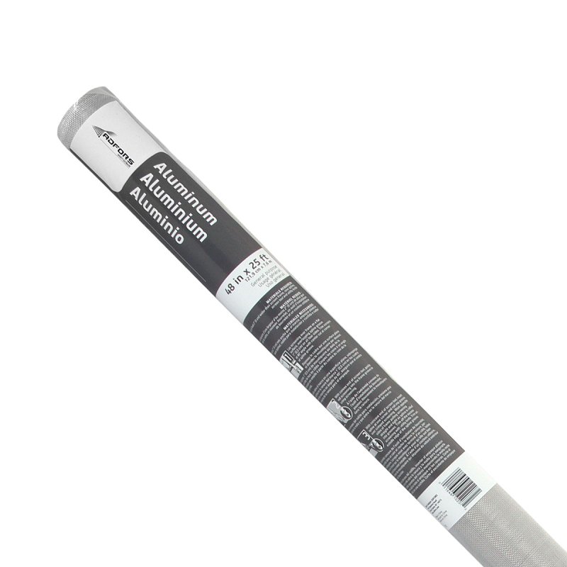 Adfors 10207 Screen Wire, 25 ft L, 48 in W, Aluminum, Bright