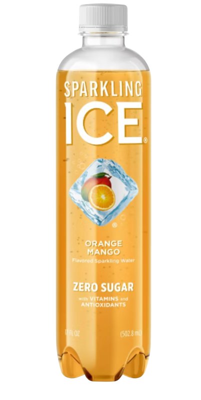 Sparkling Ice 10472 Sparkling Water, Orange Mango, 17 fl-oz Bottle
