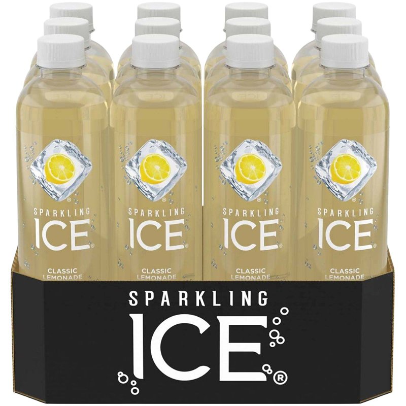 Sparkling Ice 622322 Classic Lemonade Sparkling Water, 17 fl-oz Bottle