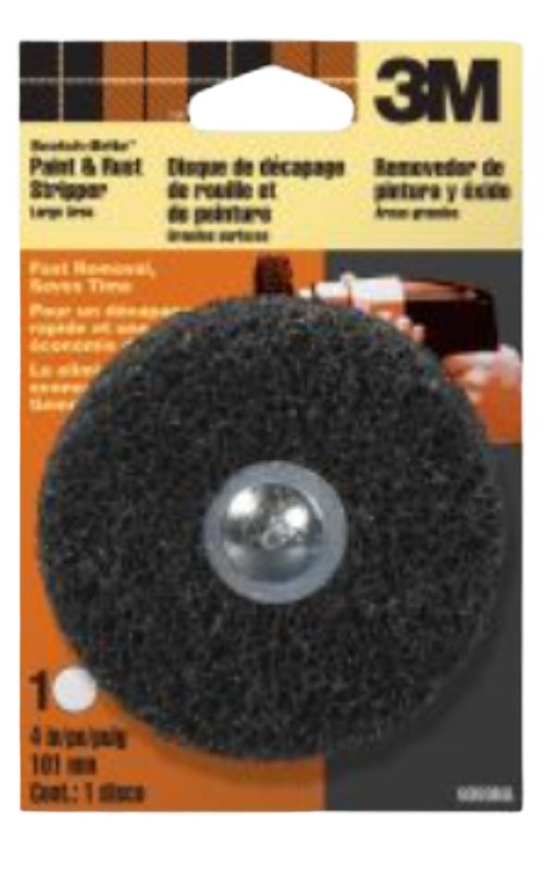 3M 9099 Paint and Rust Stripper Kit, 4 in Dia