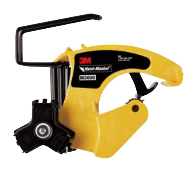 3M Hand-Masker M3000 Masking Paper Dispenser, 8-15/16 in Max Tape W, Yellow