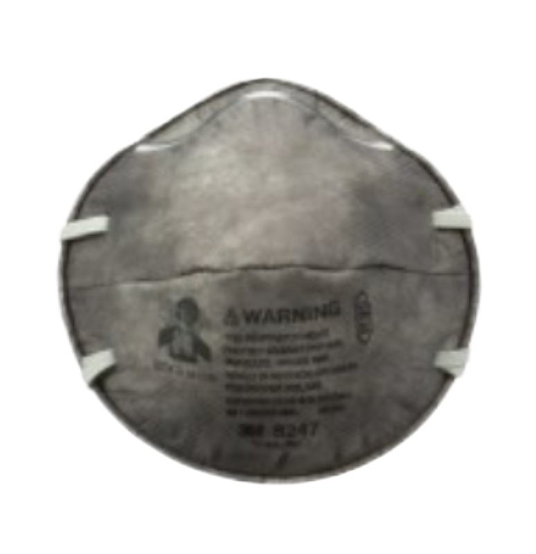 3M TEKK Protection 8247PA1-A/8656ES Disposable Latex Respirator, N95 Filter Class