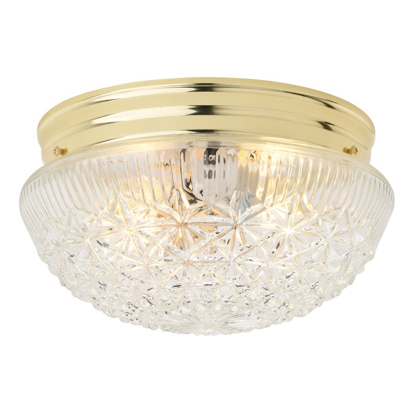 Boston Harbor F14BB01-80033L Two Light Round Ceiling Fixture, 120 V, 60 W, 2-Lamp, A19 or CFL Lamp