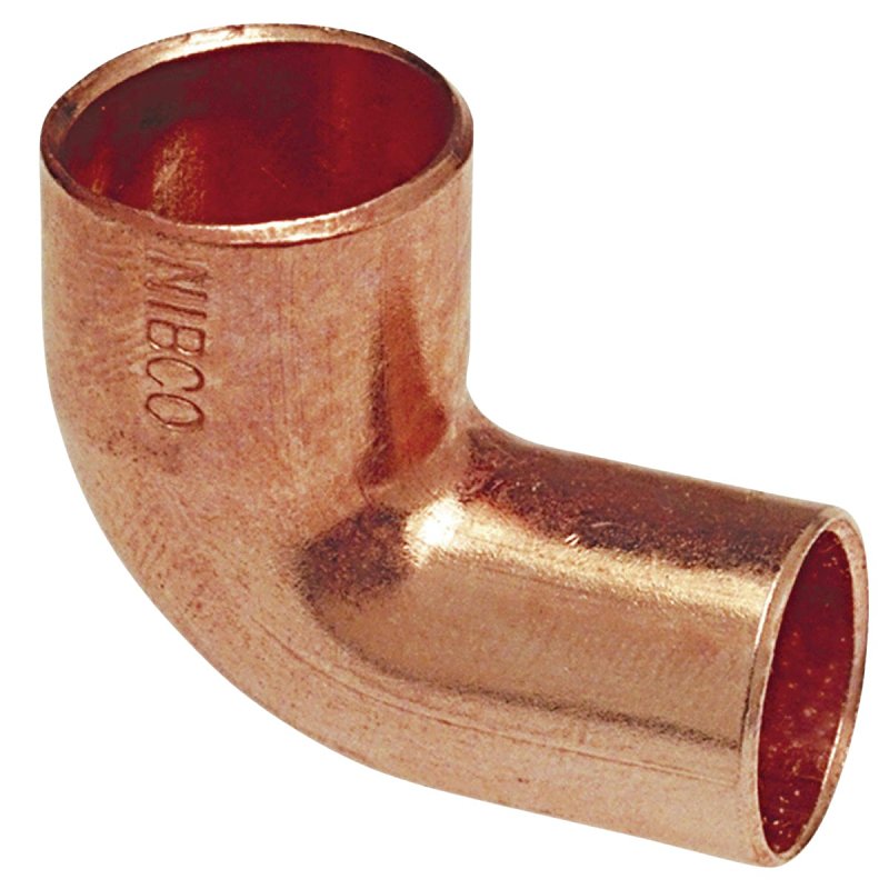 Nibco 607 Series W01560D Pipe Elbow, 3/4 in, Sweat x FTG, 90 deg Angle, Copper, 582 psi Pressure