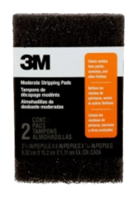 Scotch-Brite 10112 Stripping Pad, 6 in L, 3-3/4 in W