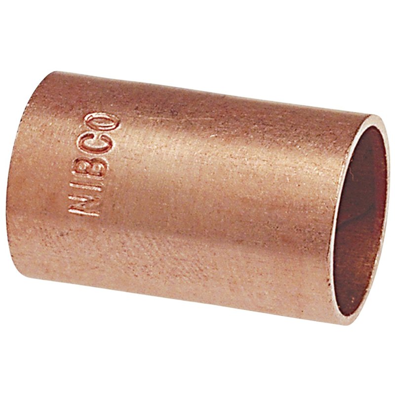 Nibco C601 Series W00970D Pipe Coupling without Stop, 3/4 in, Sweat, Copper, 582 psi Pressure