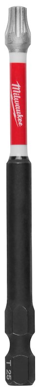 Milwaukee 48-32-4561 Power Bit, T25 Drive, Torx Drive, 1/4 in Shank, Hex Shank, 3-1/2 in L, Proprietary Steel