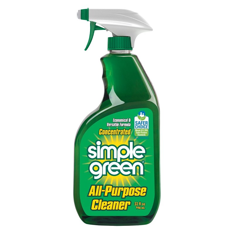 Simple Green 2710001213033 Concentrated All-Purpose Cleaner, 32 oz Bottle, Liquid, Green