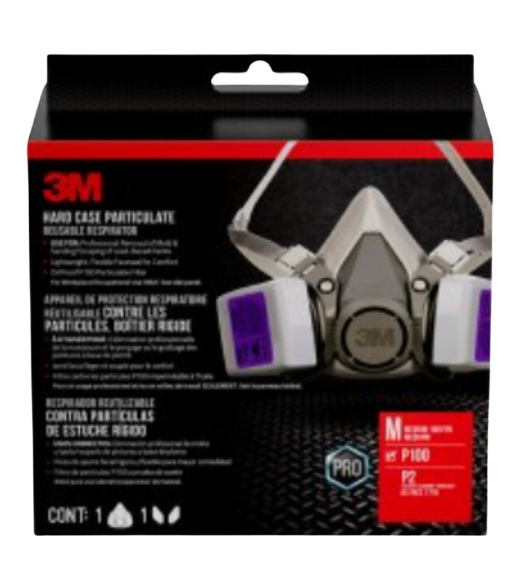 3M 62093HA1-C Valved Paint Removal Respirator, 99.97 % Filter Efficiency, Dual Cartridge