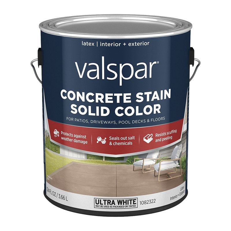 Valspar 024.1082322.007 Solid Concrete Stain, Low Gloss, Liquid