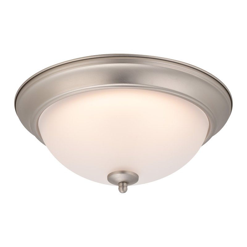 Boston Harbor ZD13-BN-C Ceiling Light Fixture, 0.17 A, 120 V, 20 W, 2-Lamp, LED Lamp, 1500, 3000 K Color Temp